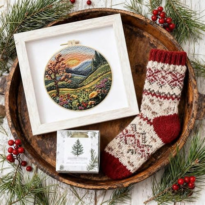 SCECALA 3 Pack Mountain Tree Landscape Embroidery Kit - Image 3