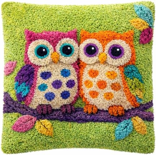 YOOTOM Owl Latch Hook Pillow Kits,DIY Cushion Making Crafts by YOOTOM