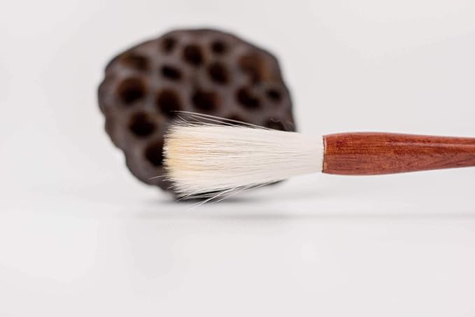 Qi Ming Wen Fang Chinese Brush, Chinese Calligraphy Brush, QingRen Couplet Brush for Font Size 12-14cm, Writing Brush 大楷对联笔 (QingRen Large 1pc)