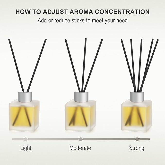 Aeeteek Reed Diffuser, Citrus & Orange Scented Oils Home Fragrance, 3.4fl oz(100ml) Long Lasting Fruity Air Freshener, Essential Oil for Bathroom Guest Room Decor (1-Pack)