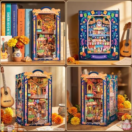 CUTEBEE Book Nook Kit - DIY Miniature House 3D Wooden Puzzle for Adults - Image 6