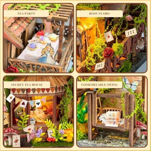 Book Nook Kit DIY Miniature House 3D Wooden Puzzle - Dreamy Cottage - Image 6