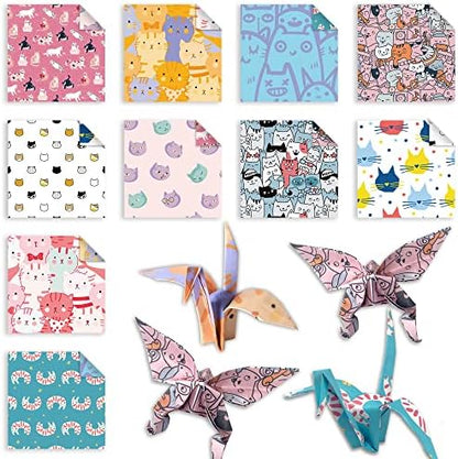 Origami Paper 6x6" Double Sided 50 Sheets 10 Colors Origami Kit,Craft Paper - Image 2