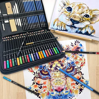 KALOUR 96 Premium Drawing Pencil Set,including 72 Colored pencil and 24 sketch kit, for Drawing,sketching and Coloring Books,Art Supplies for Beginner,Artists and Adults - Image 6