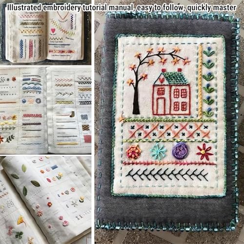 MAVIS LAVEN Embroidery Stitch Book Kit with 50+ Patterns and Guide - Image 3