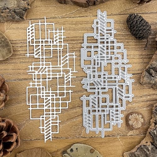 Lapoo Tool Metal Cutting Die for Scrapbooking - Durable, Cut Stencils for DIY Scrapbook Photo Album Decorative Paper Card, Card Making Supplies, Embossing (Punk Frame 2.1 x 5.1 in) by LAPOO
