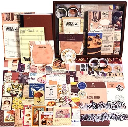 Scrapbook Supplies Kit, Vintage Junk journaling Supplies, Scrapbooking Kit by OFFIGIFT