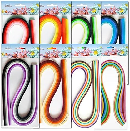 JUYA Paper Quilling Kit 960 Strips with 12 Tools, Pink Set, 3mm - Image 2