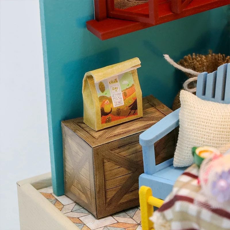 Wizardi Mini House Building Kit - Flower Shop DIY Doll House Kit - Image 5