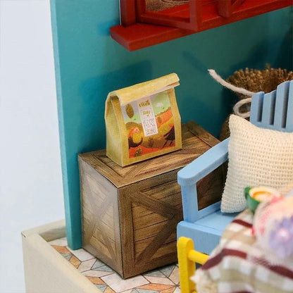 Wizardi Mini House Building Kit - Flower Shop DIY Doll House Kit - Image 5