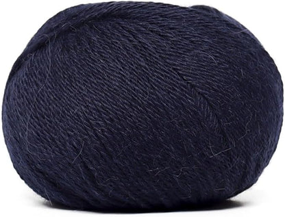 100% Baby Alpaca Yarn Wool Set of 3 Skeins (150 Grams) DK Weight - Made in Peru - Heavenly Soft and Perfect for Knitting and Crocheting (Navy Blue, DK)