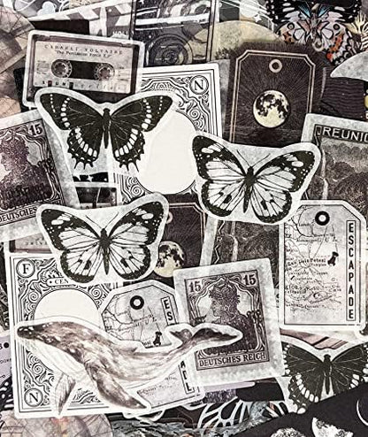 Vintage Ephemera Scrapbook Stickers,100 Pieces Star Universe Bundle Junk Journal Kit Supplies Material Paper Pack Decorative Aesthetic for Craft Art Bullet Junk Journal Planner Collage Album - Image 3