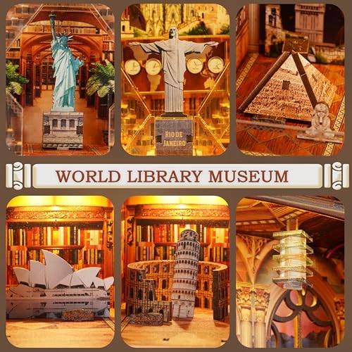 NookMaster Book Nook Kit with LED | Miniature House Kit for Adults - Image 2