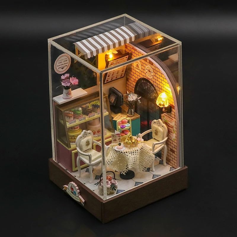 Miniature Wizardi Roombox- Dessert Cafe Tiny Home kit. DIY Kits for Adults. - Image 3