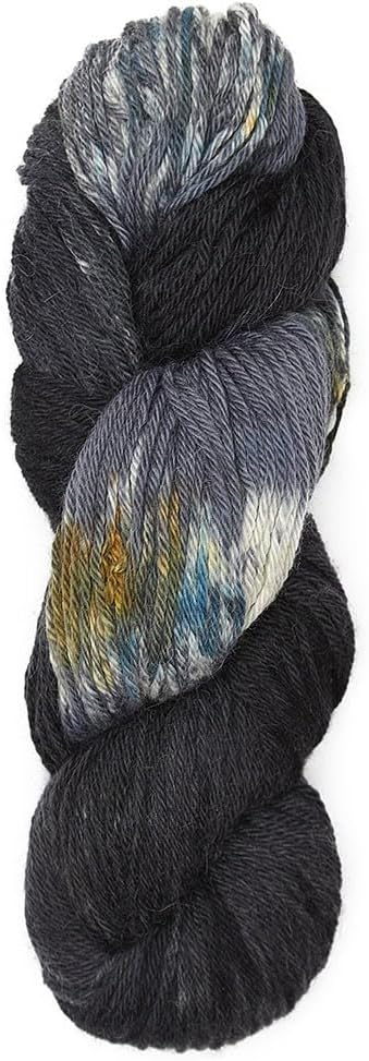 100% Baby Alpaca Yarn Wool 100g Hank DK Weight Hand Dyed Made in Peru - Heavenly Soft and Perfect for Knitting and Crocheting (Stormy Clouds, DK Hand Dyed - 100g Hank)