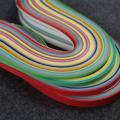 IMISNO Paper Quilling Strips Set,1040Strips,26Colors,3/5/7/10mmx38cm - Image 2