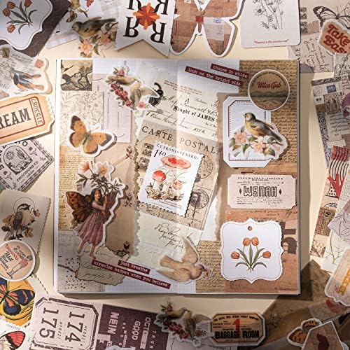 YagCu Aesthetic Journaling Supplies Kit, Bullet Journals Set Junk Journal, Vintage Scrapbooking Stationary, Arts Craft Scrapbook kit, Large Collection for Women Adults Beginners - Image 7