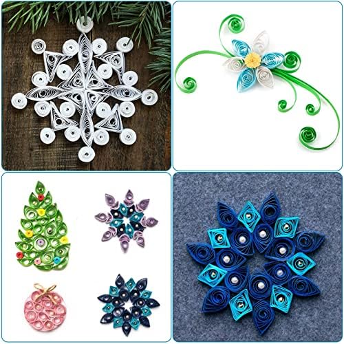 MDLUU Paper Quilling Tools with Storage Case, 5 Pieces Quilling Slotted Tools, 1 Piece Quilling Needle Pen for Paper Quilling Crafting, DIY Card Making Project - Image 7