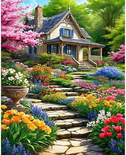 Arttoplus Landscape Paint by Numbers Kit for Adults Beginner 16x20 inch by Arttoplus