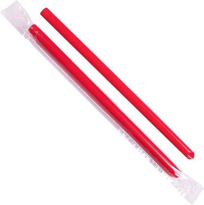 Karat C9060s (Red) 9" Boba Straws (10mm) - Red (Case of 1600)