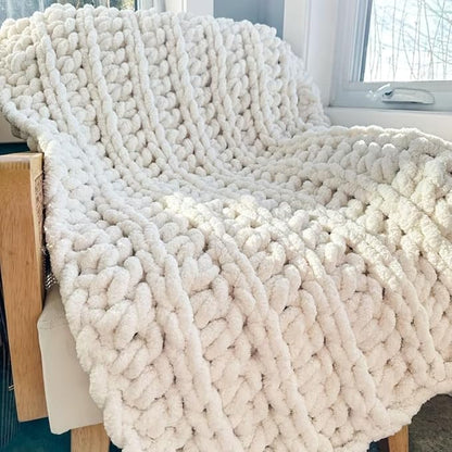 QWM Chunky Blankets Loom Knitting Looms Long Installation Free and Adjustable Foldable Portable Extra Loom Large 38,48,60, 72,84,96 Inch (38inch)