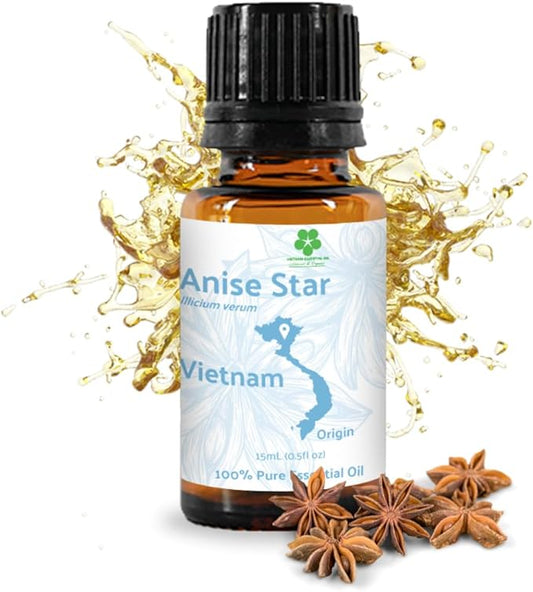 Nature Packaged Star Anise Essential Oil - Direct from Malagassi Essential Oils - Premium Star Anise Seed Oil for Aromatherapy, Diffuser, Candle, Soap, Skin and Hair (8oz)