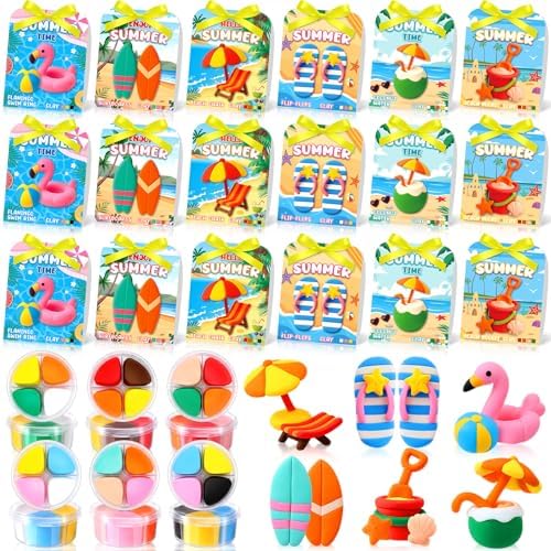 Capoda 18 Sets Summer Air Dry Clay Kits for Kids Back to School Gifts Bulk by Capoda