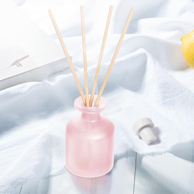 YISOWUH Reed Diffuser - Ebony Rose 3.38oz (100ml) 1 Pack Essential Oil Reed Diffuser Set with 8 Sticks, Long Lasting Fragrance for Home, Bathroom, Bedroom, Room, Decor