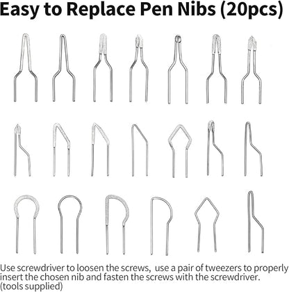 YIHUA 939 III Dual Pen Pyrography Station 2-in-1 Wood-Burning Tool with Two Wood-Burning pens 250-750°C Temperature Adjustable 20 Detailer nibs and 7 Essential Accessories and Tools Included