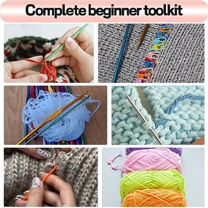 Crochet Kit for Beginners, 336Pcs Crochet Kits with 30 Colors Yarn Set - Image 7
