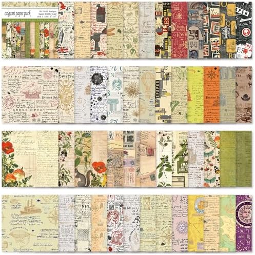 6x6" Origami Paper,50Sheets Double Sided Colored Paper,Square Craft Paper - Image 6
