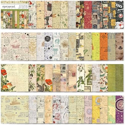 6x6" Origami Paper,50Sheets Double Sided Colored Paper,Square Craft Paper - Image 6