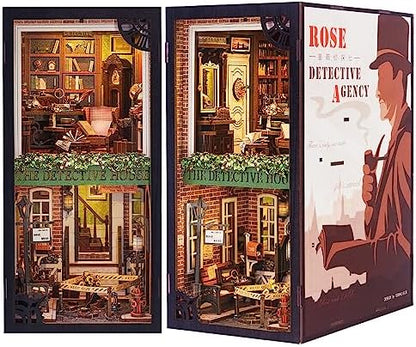 Cutefun Book Nook Kit, DIY Miniature Dollhouse Booknook for Adults by Cutefun