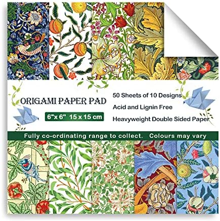 Origami Paper 6x6" Double Sided 50 Sheets 10 Colors Origami Kit,Craft Paper - Image 5