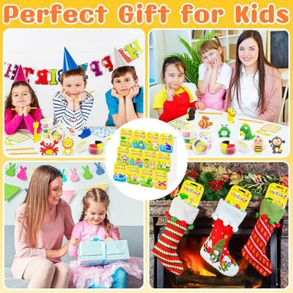 LanMa Air Dry Clay Kit for Kids, 12 Pack Animal Air-Dry Art Kits with Ultra Light & Soft Modeling Clay, Instructions, Sculpting Tools, Christmas Birthday Gifts for Boys Girls - Image 6