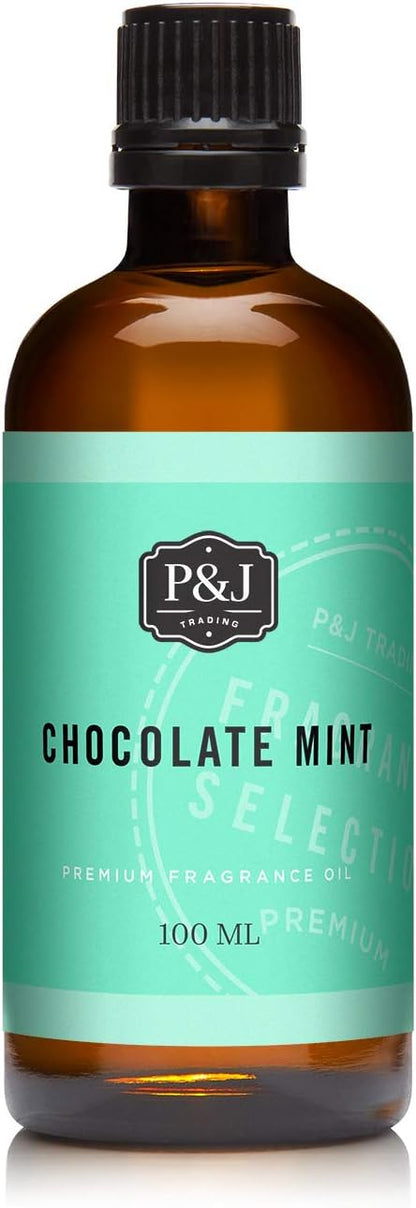 P&J Trading - Chocolate Mint Scented Oil 100ml - Fragrance Oil for Candle Making, Soap Making, Diffuser Oil