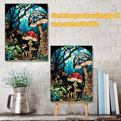 Meothan Framed Paint by Numbers Kits for Adults 12x16in with Wooden Easel - Image 3