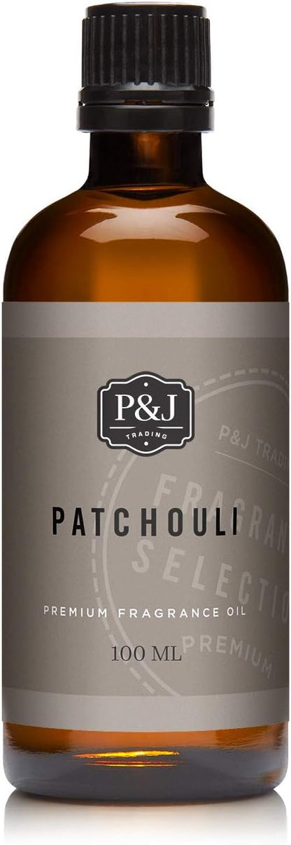 P&J Trading Fragrance Oil | Patchouli Oil 100ml - Candle Scents for Candle Making, Freshie Scents, Soap Making Supplies, Diffuser Oil Scents
