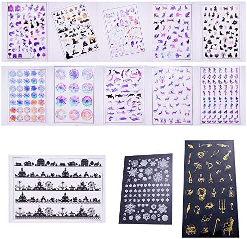 UV Epoxy Resin Crystal Clear + Pearlescent Liquid Pigments + Silicone Molds + Open Back Bezels + Decoration Sheets + Tweezers + Mini Light, Jewelry Making Kit Pendants Earrings Resin Art Craft Set - Image 3