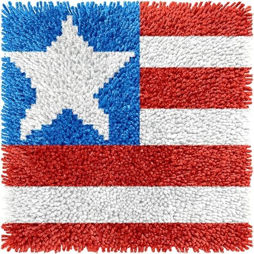 Puzamen Latch Hook Kit, 12in Small Latch Hook Rug Kits for Adults Beginners by Puzamen