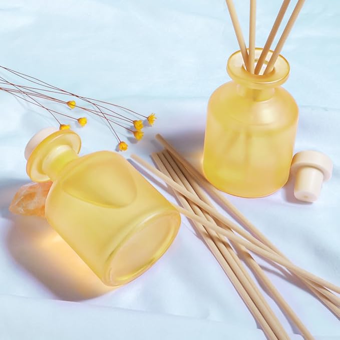 YISOWUH Reed Diffuser - BlackBerry Pineapple 3.38oz (100ml) 2 Packs Essential Oil Reed Diffuser Set with 16 Sticks, Long Lasting Fragrance for Home, Bathroom, Bedroom, Room, Decor
