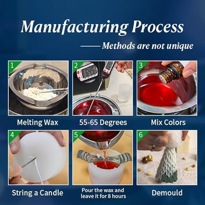 5 PCS 3D Christmas Tree Pine Cone Silicone Candle Soap Epoxy Resin Wax Mold Silicone Shapes Christmas Tree Mold For Candle Resin Soap Craft Cake Chocolate Making Kit Christmas Gift Decoration