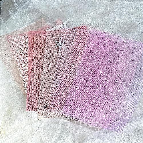 30 Pcs Handmade A5 Textured Scrapbook Paper and Mesh, Junk Journal Supplies - Image 5