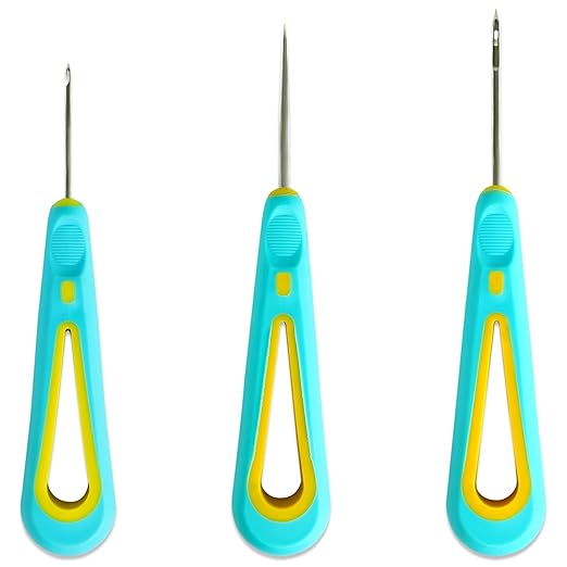 Punching Pin Wick Tool for Candle with Non-Slip Rubber Grip Round Hole Taper Hand Drill