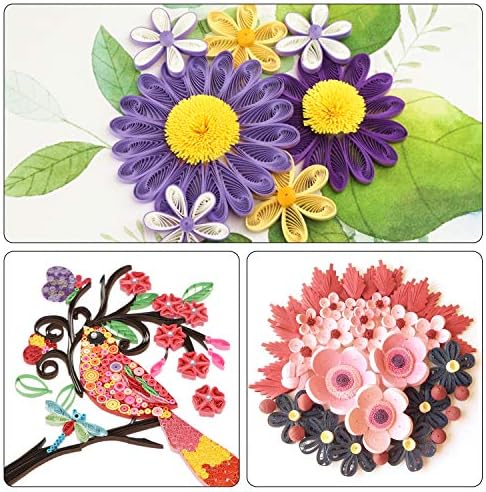 1 Set of Paper Quilling Template Board Quilling Mould with 2pcs Quilling Slotted Tools and 40pcs Pearl Head Pins for DIY Paper Craft - Image 7