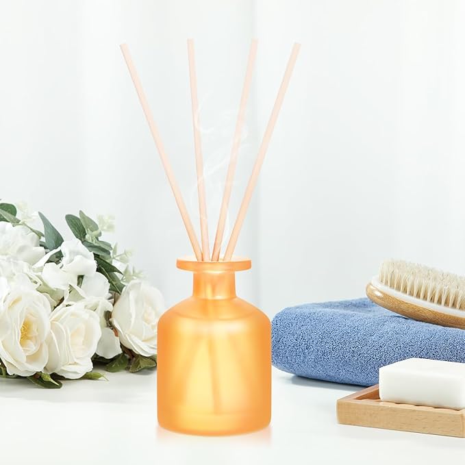 YISOWUH Reed Diffuser - Citrus 3.38oz (100ml) 1 Pack Essential Oil Reed Diffuser Set with 8 Sticks, Long Lasting Fragrance for Home, Bathroom, Bedroom, Room, Decor