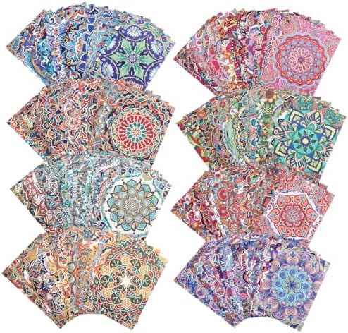 160 Sheets Boho Mandala Scrapbook Paper Set, Journaling Scrapbooking Supplies Craft Decoupage Papers Kit, Ephemera for Junk Journal Bullet Journals Well Posters Room Decor for Card Making Gift by emmoolife