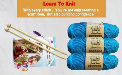 Kaaper Beginners Knitting Kit for Adults -Learn to Knit Starter Kit - Image 3