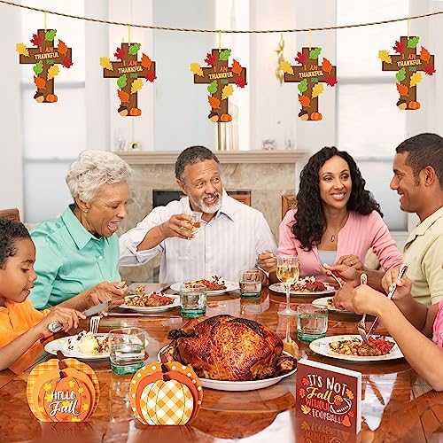 Haooryx Fall Christian Cross Craft Kit Make Your Own Thankful Craft Supply - Image 4