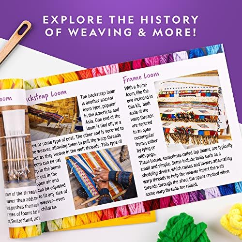 National Geographic Wooden Loom Weaving Arts and Crafts Kit for Kids - Image 6